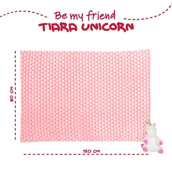Tiara Unicorn Soft blanket + plush toy 22cm