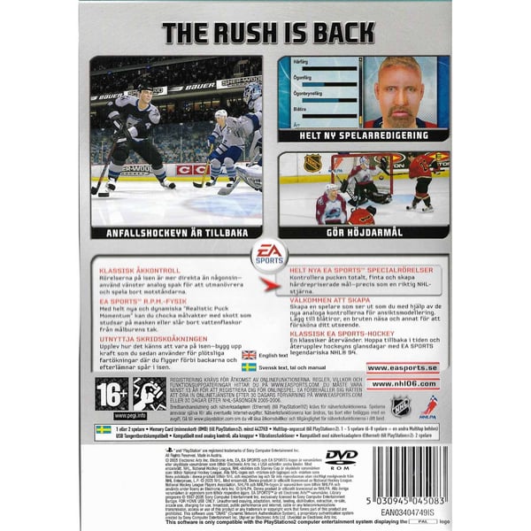 NHL 06 Playstation 2 PS2 Swedish (Brukt)