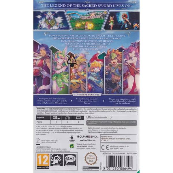 Trials of Mana Nintendo Switch