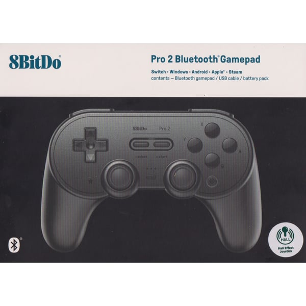 8BitDo Pro 2 Gamepad Hall Effect Black