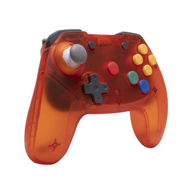 RetroFighters RF Brawler64 Wireless Controller Orange Nintendo 64