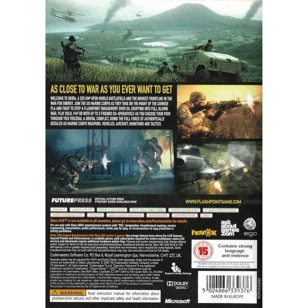 Operation Flashpoint Dragon Rising Xbox 360 (Käytetty)