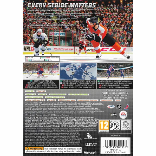 NHL 13 Xbox 360 Nordic (Käytetty)