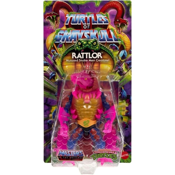 Masters of the Universe Turtles of Grayskull Rattlor figure 14cm