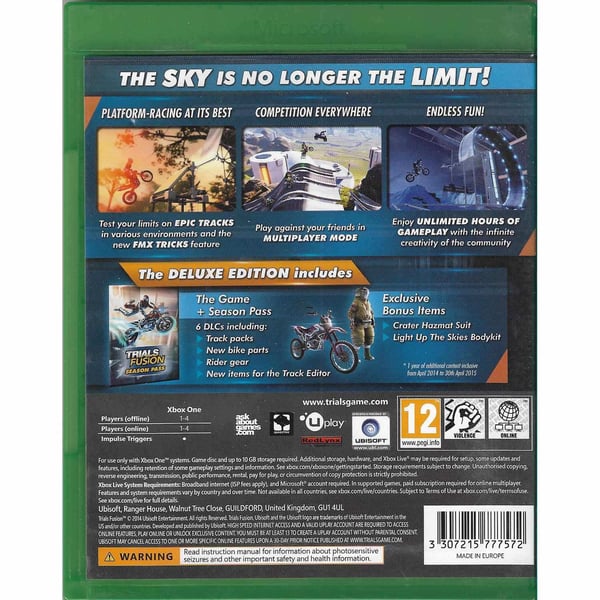 Trials Fusion Deluxe Edition Xbox One (Brugt)