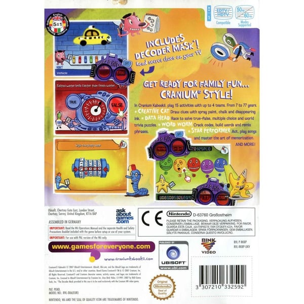Cranium Kabookii Nintendo Wii (Brugt)
