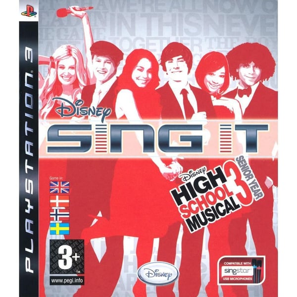 Disney Sing It High School Musical 3 Senior Year Playstation 3 PS3 Nordic (Brugt)