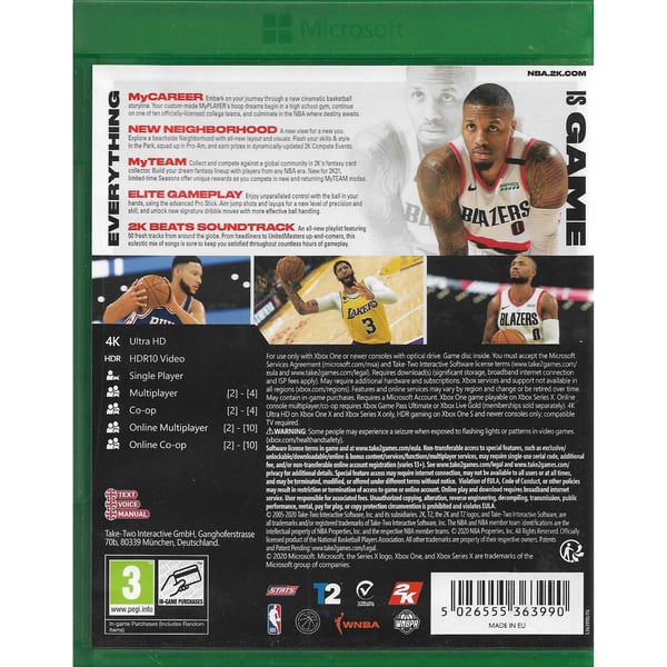 NBA 2K21 Xbox One (Käytetty)