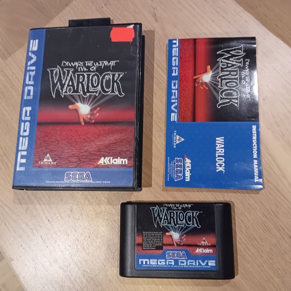 Varo Warlock Sega Mega Driven äärimmäistä pahuutta (käytetty)