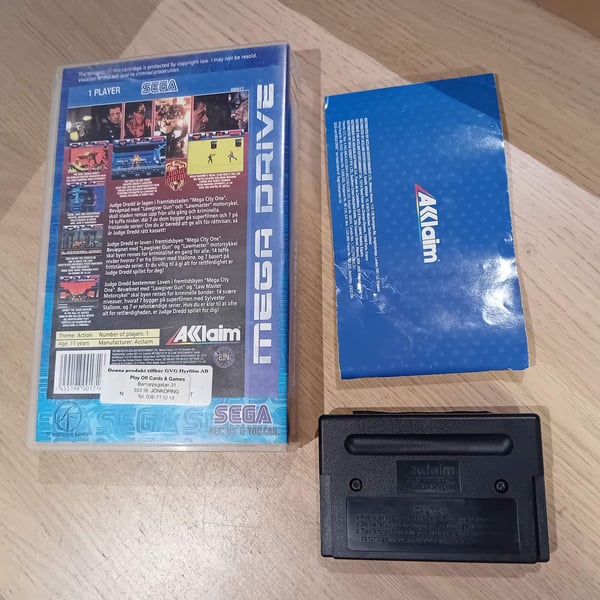 Judge Dredd Genudgivelse Sega Mega Drive (Brugt)