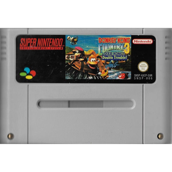 Donkey Kong Country 3 Dixie Kongs Double Trouble Super Nintendo SNES EUR (Brukt)