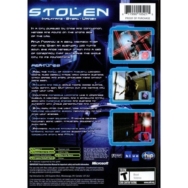 Stolen Xbox IMPORT (Brukt)