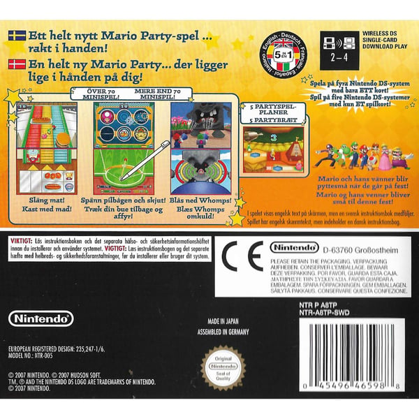 Mario Party DS Nintendo DS Nordic (Brugt)