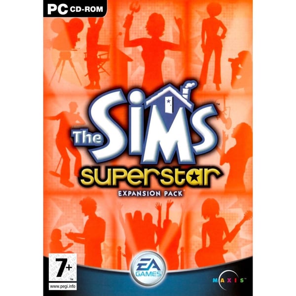 The Sims Superstar Expansion PC CD Swedish (Brukt)