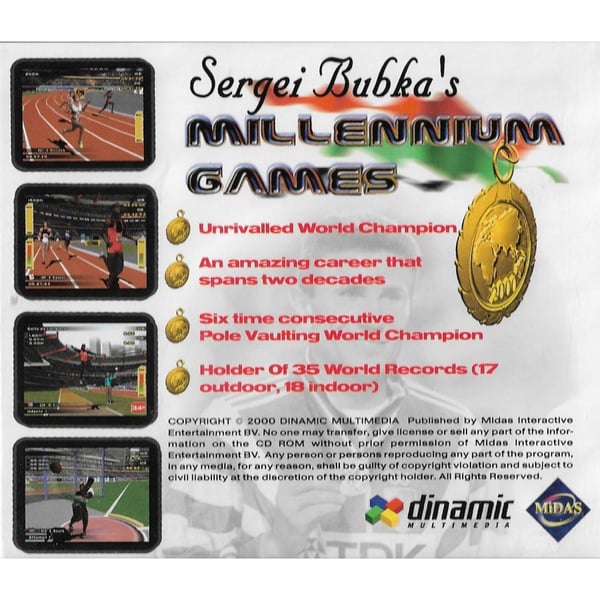 Sergei Bubkas Millenium Games PC CD (Begagnad)