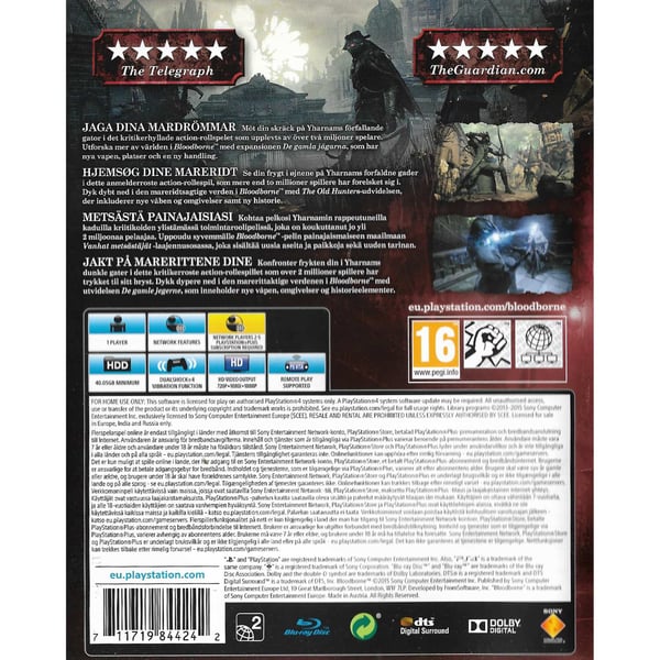 Bloodborne Game of the Year Edition Playstation 4 PS4 Nordic (Brukt)
