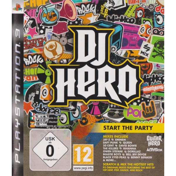 DJ Hero Playstation 3 PS3 Bundle Copy (Brukt)