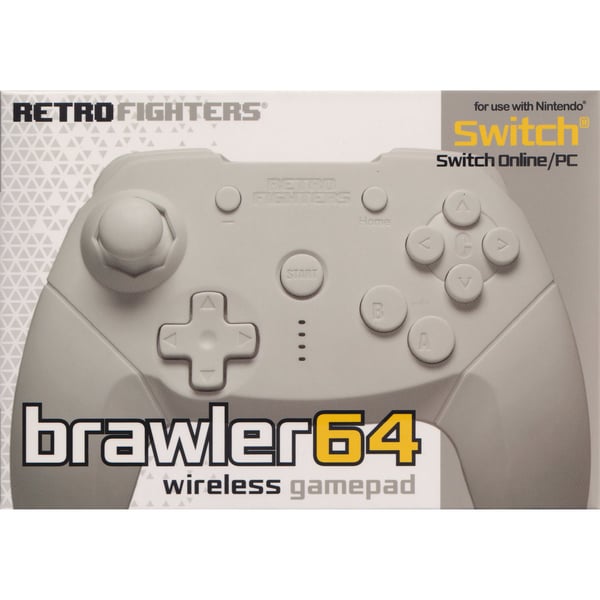 RetroFighters RF Brawler64 Wireless Controller White Nintendo Switch / PC
