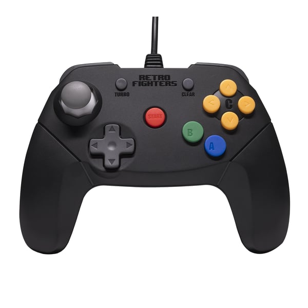 RetroFighters RF Brawler64 Wired Controller Black Nintendo 64