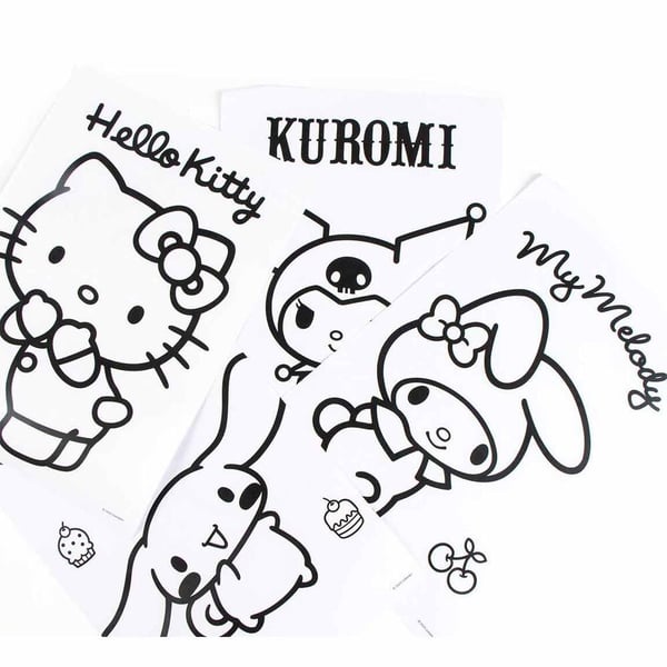 Hello Kitty colouring stationery set