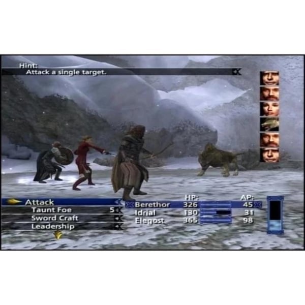 The Lord of the Rings The Third Age Playstation 2 PS2 Danish (Brukt)