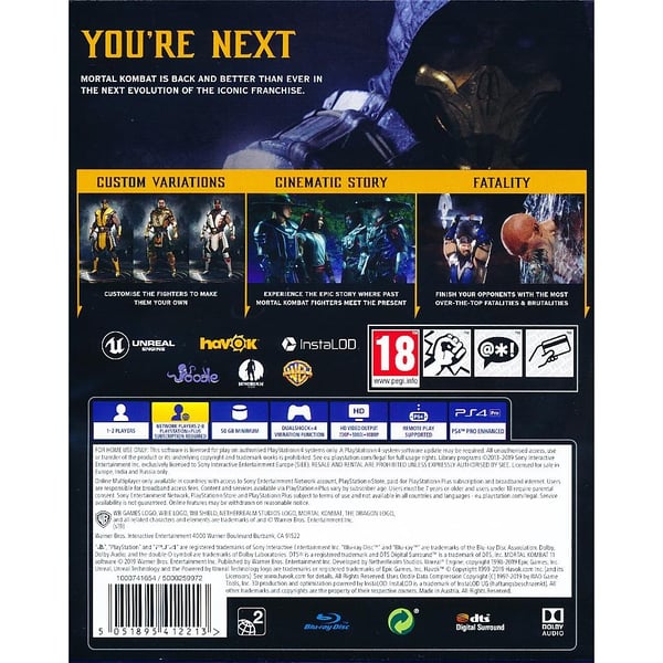 Mortal Kombat 11 Playstation 4 PS4 (Brugt)
