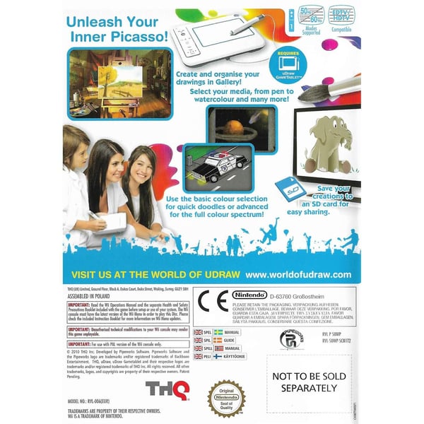 uDraw Studio Nintendo Wii Bundle Copy (Brukt)