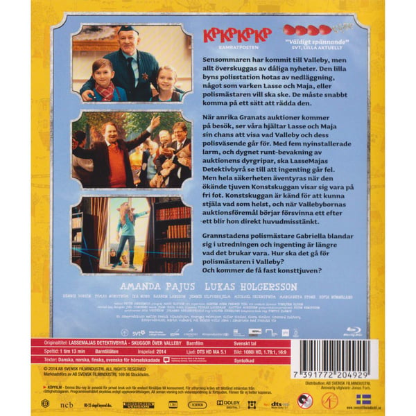 LasseMajas Detektivbyrå Skuggor över Valleby Blu-Ray (Brukt)