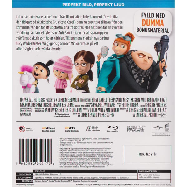 Dumma mej 2 Blu-Ray (Käytetty)