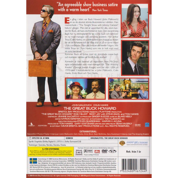 The Great Buck Howard DVD (Brugt)