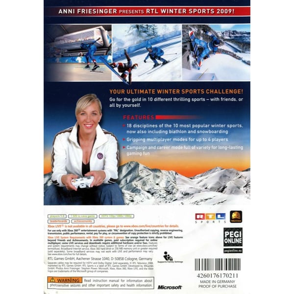 Winter Sports 2009 The Next Challenge Xbox 360 (Brukt)