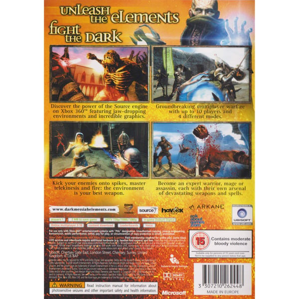 Dark Messiah of Might and Magic Elements Xbox 360 (Brukt)