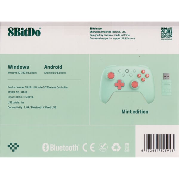 8BitDo Ultimate 2C Wireless Controller Mint