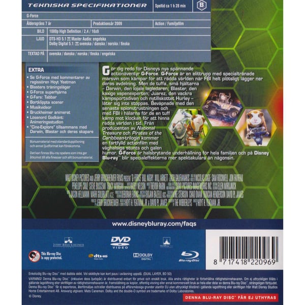 G-Force Blu-Ray (Begagnad)