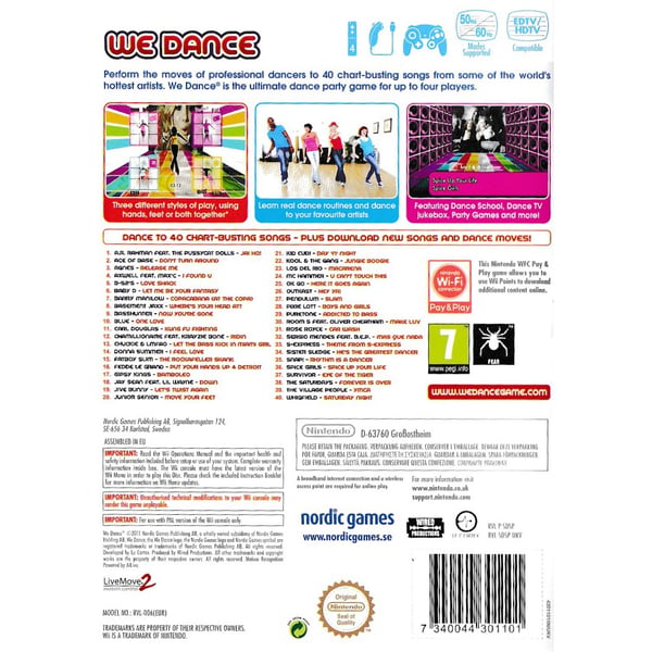 We Dance Nintendo Wii (Brukt)