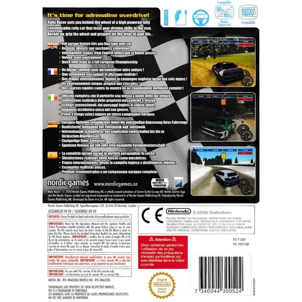 Rally Racer Nintendo Wii (Brugt)