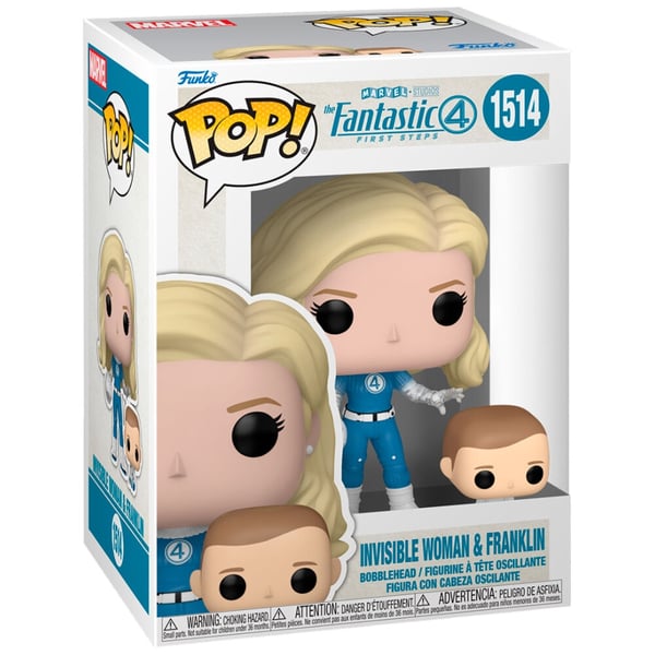 POP figure Marvel The Fantastic 4 Invisible Woman & Franklin