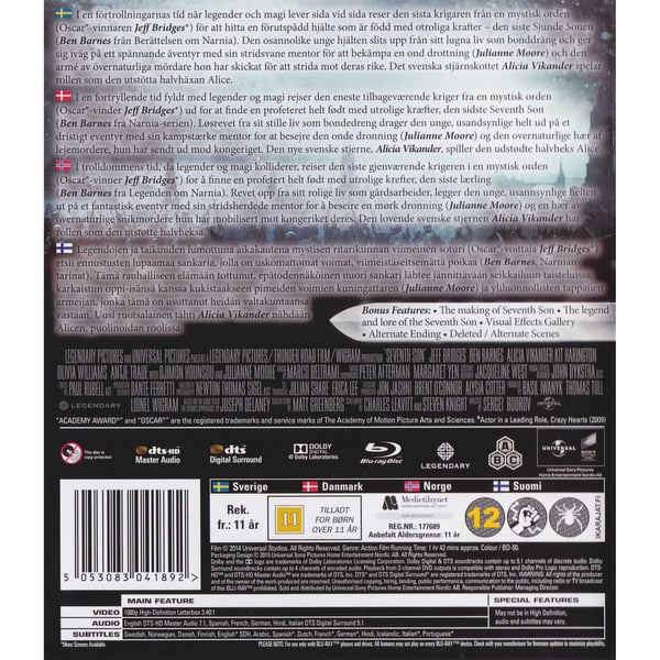 Seventh Son Blu-Ray (Käytetty)
