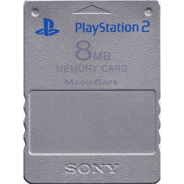 Memorykort 8MB Original Silver Playstation 2 (Brugt)