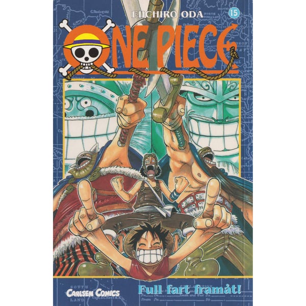 One Piece - 15 - Full fart framåt - Eiichiro Oda - Svensk utgåva (Begagnad/Käytetty)