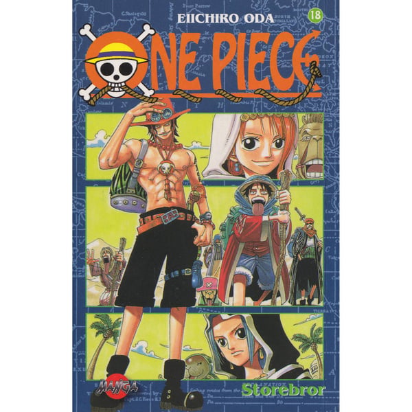 One Piece - 18 - Storebror - Eiichiro Oda - Svensk utgåva (Begagnad/Käytetty)