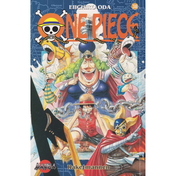 One Piece - 38 - Raketmannen - Eiichiro Oda - Svensk utgåva (Begagnad/Käytetty)