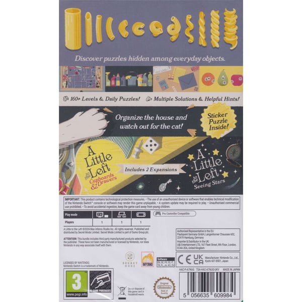 A Little To The Left Extra Tidy Edition Nintendo Switch