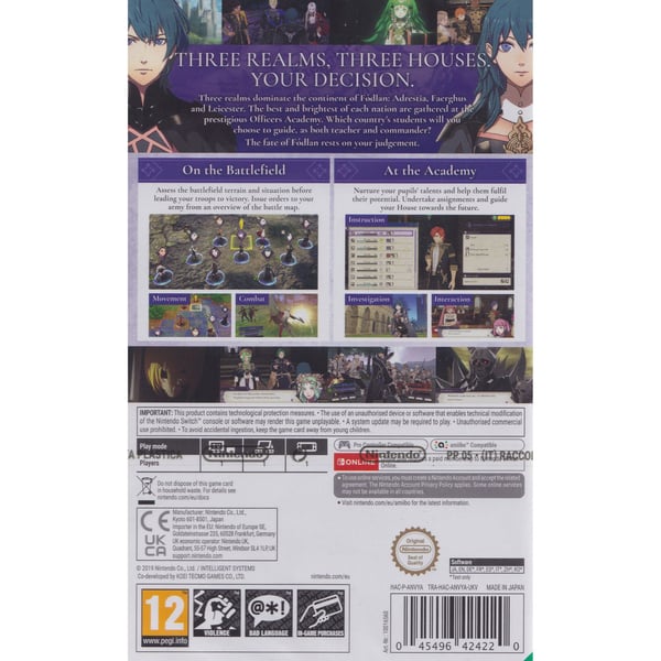 Fire Emblem Three Houses Nintendo Switch