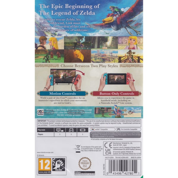 The Legend of Zelda Skyward Sword HD Nintendo Switch