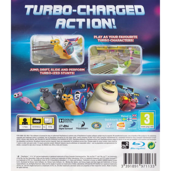 Turbo Super Stunt Squad Playstation 3 PS3 (Brugt)
