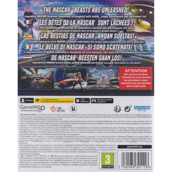 Nascar Arcade Rush Playstation 5 PS5