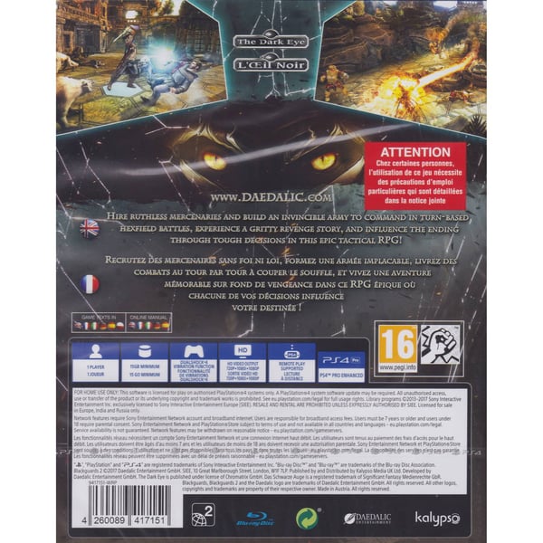​Blackguards 2 Limited Day One Edition Playstation 4 PS4