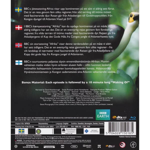 Africa Blu-Ray (Begagnad)