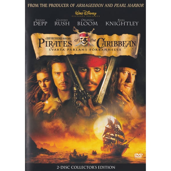 Pirates of the Caribbean Svarta Pärlans Förbannelse DVD (Käytetty)